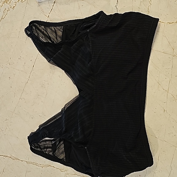Rhonda Shear Bra Lacey Straps, black, 2X no wire! - Picture 5 of 7